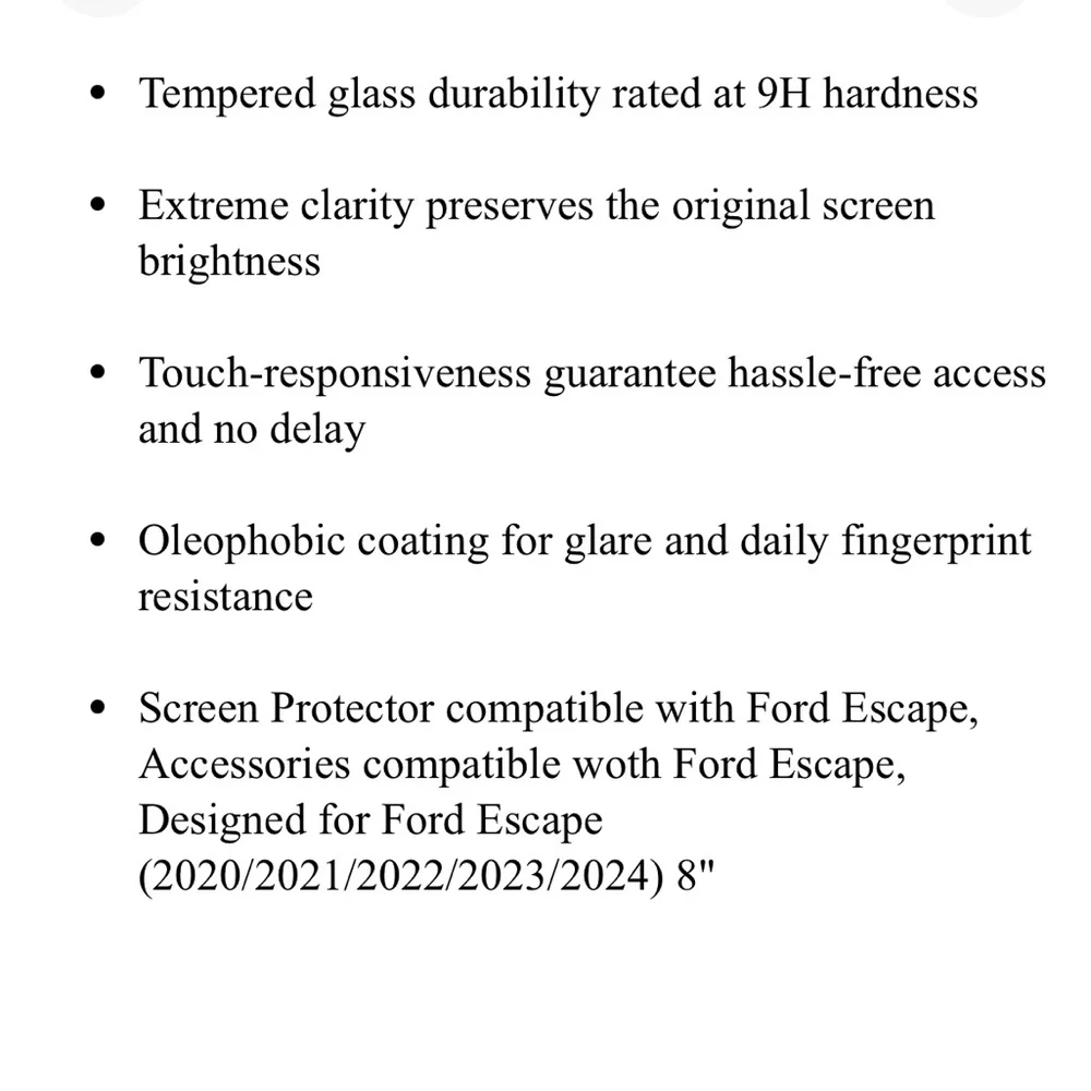 Ford Escape Screen Protector (2022/2021/2020) 8